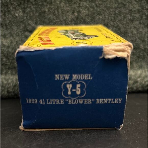 HTF RARE 1929 New Model Y-5 4.5 Liter Blower Bentley Matchbox Car In Box - Picture 13 of 14